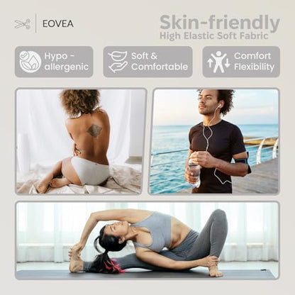 EOVEA - Cotton Spandex Fabric by The Yard - 4 Way Stretch Jersey Knit - Spandex & Cotton T-Shirt Fabric - Lightweight, Breathable - 60" Wide Roll| 10 oz(Heather Grey, 1 Yard) - color: Heather Grey, size: 1 Yard
