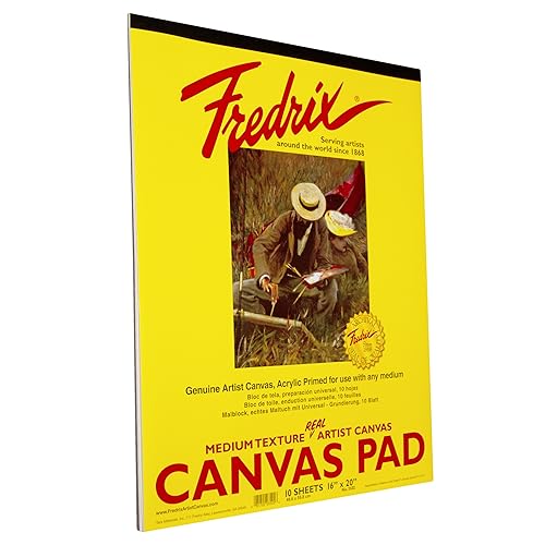 FREDRIX Creative Series White Canvas Pad, 16" x 20" - color: White Canvas, size: 16" x 20"