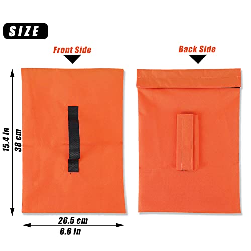VISEMAN 4PCS Sports Net Sandbags, Weighted Anchor Bags for Baseball & Golf Nets,Soccer Goals, Hockey Nets - style: Orange×4PCS