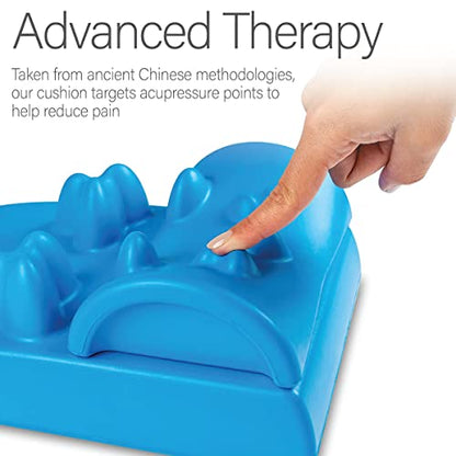 Kanjo Flex Height Acupressure Neck Pain Relief Cushion - Height Adjustable Cervical Traction & Pressure Point Device for Muscle Tension & Relaxation - Helps Relieve Neck Pain - style: Flex Height Neck Cushion