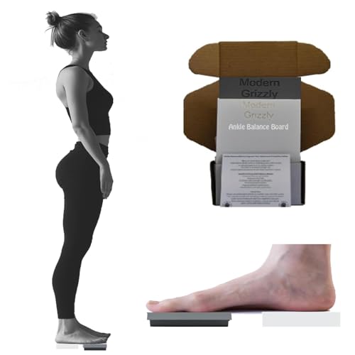 Ankle Exerciser Foot Strengthener, Ankle Foot Balance Boards, Exercise Core Stabilizer, Physical Therapy Equipment, Balance Board Kids Exerciser, Balance Training, Multiple Colors - color: Grey and White