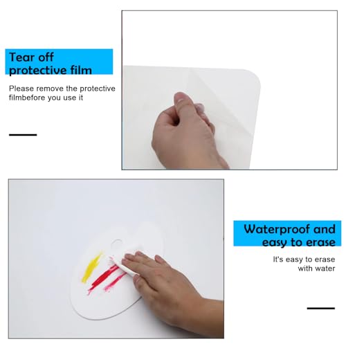 4Pcs Acrylic Paint Palette,Paint Pallet,Art Palette,for DIY Art or Oil Watercolor Painting Palette - style: White