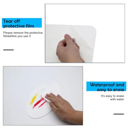 4Pcs Acrylic Paint Palette,Paint Pallet,Art Palette,for DIY Art or Oil Watercolor Painting Palette - style: White