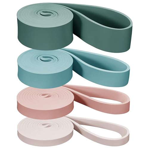 Retrospec Lift Resistance Pull Up Assistance Band Set for Working Out, Home Fitness, Toning, Stretching. Physical Therapy, Muscle Training & Exercise - Lightweight & Portable for Men & Women - color: Smoothie
