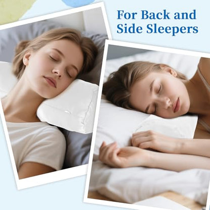 2 Pcs White Neck Bolster Pillow Covers Round Necks Pillowcase Silk Satin Neck Roll Pillowcases Neck Roll Pillow Cover with Zipper Breathable Silky Pillowcases Cylindrical Pillows Cushion (18 x 6 inch)