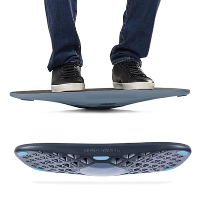 FluidStance Adult Balance Board for Standing Desk - Anti Fatigue USA Made 360 Degree Rocker Wobble Board as Exercise Equipment to Increase Focus & Movement - Sustainable Anti-Slip Plane Standing Board - color: Vapor