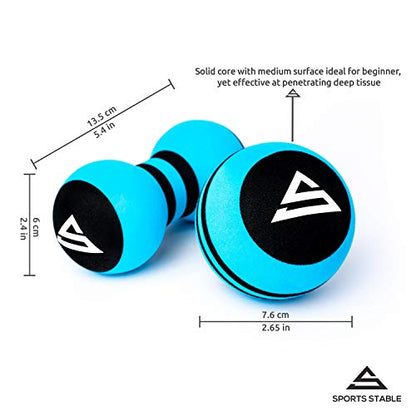 Massage Balls for Deep Tissue Myofascial Release & Trigger Point Therapy – High Density Foam, Set of 2 – Back, Neck, Shoulder & Foot Muscle Tension Relief for Athletes & Fitness Recovery