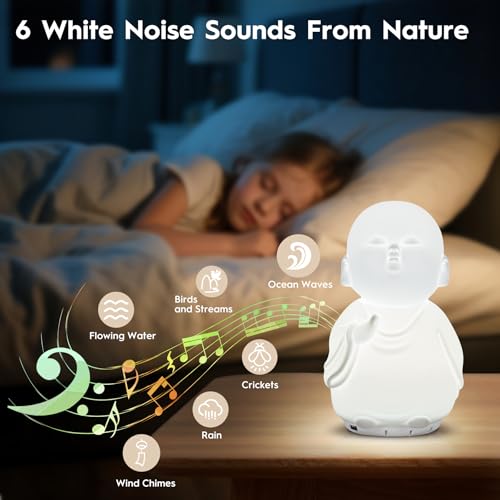 Guided Visual Meditation Tool, Mindfulness Breathing Light with Sound, Stress & Anxiety Relief Items, Relaxing Self Care Gift for Kids, Adults, Women, Men