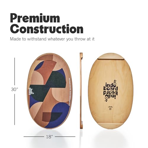 The Original Indo Board Training Package - Balance Board Trainer for Core Strength, Stability & Athletic Performance - Surfing, Skateboarding, Snowboarding, Yoga, Physical Therapy & More. Includes Board, Cushion and Roller. - color: Cuby
