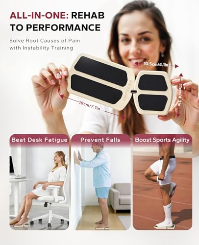 HAPBEAR Axis Board Ankle Balance Board Ankle Foot Strengthener for Sprained