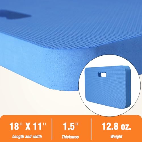 Gardzen 3-Pack Extra Thick Garden Kneeling Pad | EVA Foam Kneeler Pad for Gardening, Baby Bath, Yoga, Pilates, Exercise, 18" x 11" x 1.5", Blue - size: 18" x 11" x 1.5" - 3 Pack