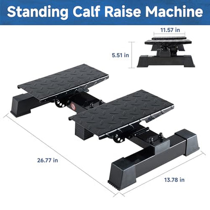 leikefitness Height Adjustable Standing Calf Raise Machine