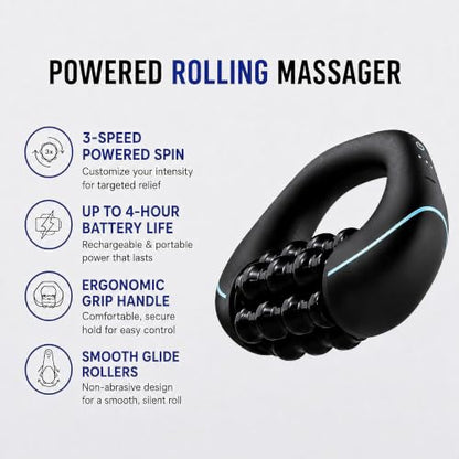 Electric Rolling Percussive Massager, Deep Tissue Muscle Roller