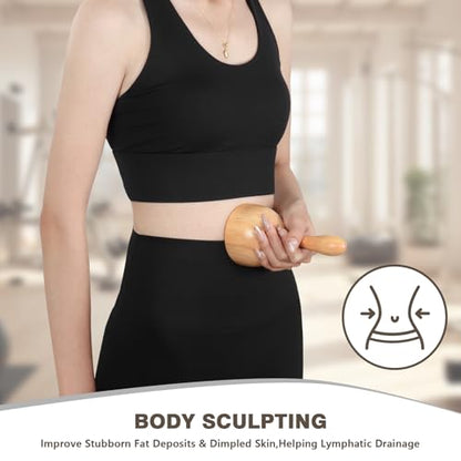 KintKita Wood Therapy Massage Tools 4-in-1, Wooden Lymphatic Drainage Massager Body Cellulite Remover, Professional Maderoterapia Kit Cellulite Massager for Body Sculpting,Contouring,Relief Muscle - style: 4 IN 1 Maderoterapia Kits
