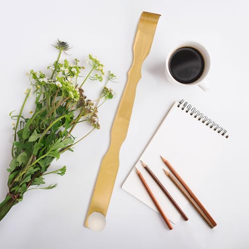 BambooMN 17 Inch Bamboo Wooden Back Scratchers Bongers for Itchy Stress Relief, 2 Units - color: 17" Backscratcher Bonger, size: 2 Units