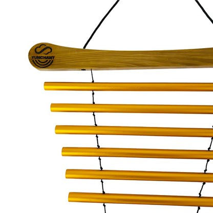 Handy Chime with Mallet for Relaxing Sound Bath Meditation Yoga Class Energy Refresh 9 Tone Swing Chime Sound Healing Instrument - color: Single Wind Chime