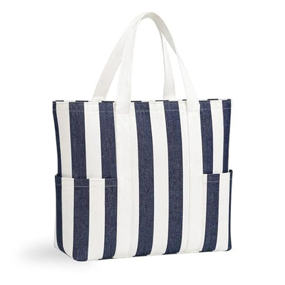 Folkulture Beach Tote Bags For Women, Beach Must Haves 2026-18x15 Inch | Waterproof,Sandproof, Large Tote Bags for Women, Swimming Pool, Beach Essentials, Simple Modern Pool Bag, Bolsos Para Mujeres - color: Dark Blue