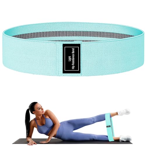 Resistance Bands, Fabric Workout Bands for Women & Men, Cloth Booty Resistance Loop Bands, Thick Squat Bands for Home Fitness, Gym, Yoga, Pilates for Butt Legs Thigh Hip Glute - color: Cyan01