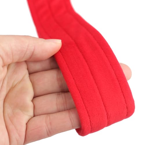Aerial Straps Aerial Hoop Hand Lyra Hoop Hand Loop for Aerial Cube Pole Circus Acrobatics Dance Strength Training - color: Red