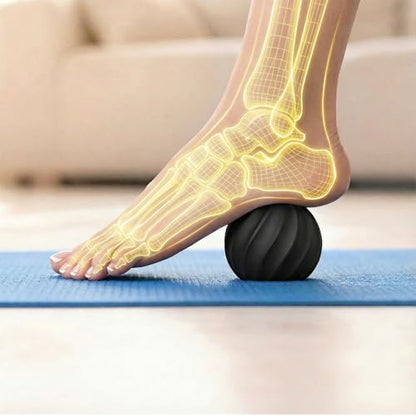Cordless Electric Massage Ball – USB Rechargeable Portable Massager, Skin-Soft Silicone for Foot, Back, Neck, Shoulder, Full Body Deep Tissue Massage, Muscle Tension Relief