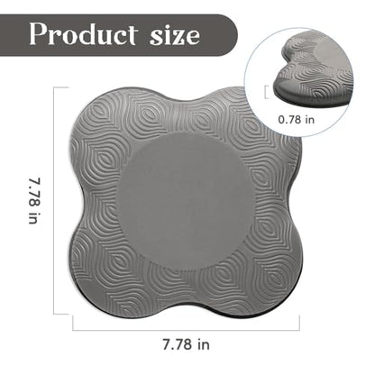 2 Packs Yoga Knee & Elbow Cushions - Extra Thick Foam for Knees, Elbows, Wrists, Hands & Head - Pilates & Kneeling Pads - Support Foam Pads for Women & Men - color: grey