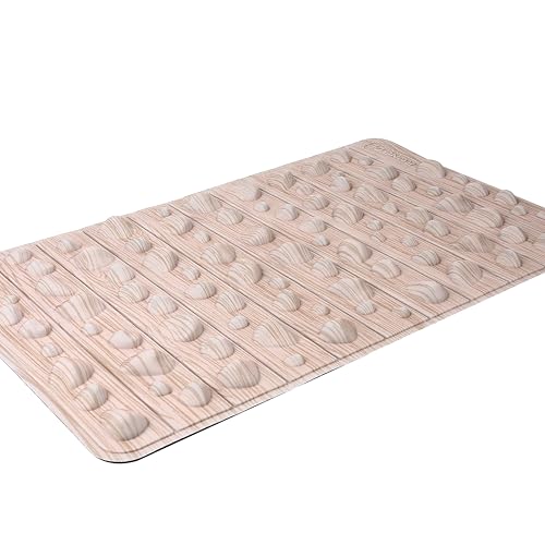 Smartrang High Elasticity Acupressure Mat, Foldable Particle Foot Massager, Pressure Point Pad for Relieve Foot Pain, Fasciitis - color: Khaki
