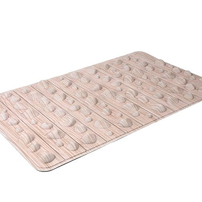 Smartrang High Elasticity Acupressure Mat, Foldable Particle Foot Massager, Pressure Point Pad for Relieve Foot Pain, Fasciitis - color: Khaki