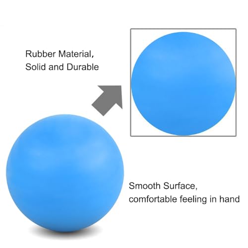 WOVTE Massage Lacrosse Ball Therapy for Sore Muscles Myofascial Release | Shoulders, Neck, Back, Foot, Body, Deep Tissue, Trigger Point, Muscle Knots, Yoga - color: Blue