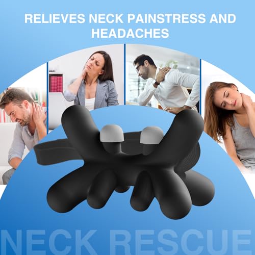 Occipital Release Tool, Release Tool for Neck for Headache Relief, Deep Nerve Release Tool with Acupressure Design Targeting Hard-to-Reach Muscles, Gift for Women & Men - color: Black