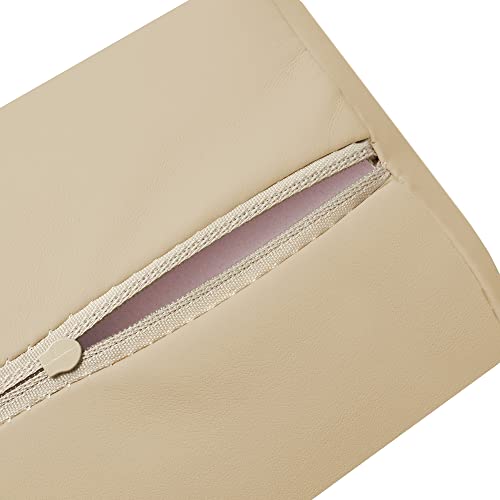 Saloniture Half Round Neck Massage Table Bolster Pillow Pad - 13 x 6 x 3 Inch - Cream - color: Cream
