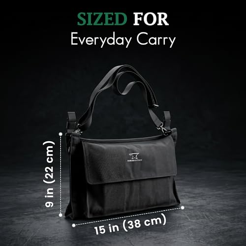 Men’s Yoga Mat Bag – Durable Canvas Carrier, Lightweight with Extra Storage for Gear & Accessories, Black