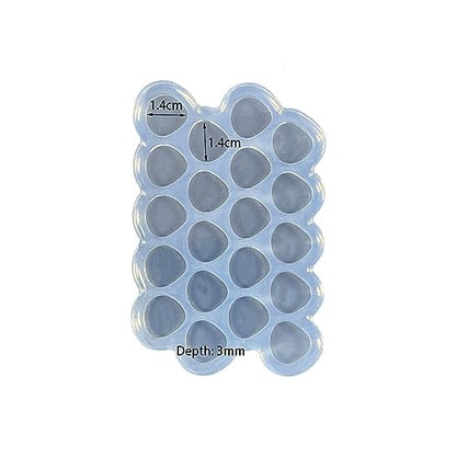 Mini Tear Drop Shape Earring Molds Small Resin Mold Clear Silicone Mold for DIY Earrings, Ear Studs, Pendant, Jewelry Making Crafts, Chocolate Cake Mold - color: Mini tear drop shape