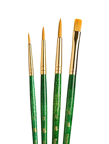 Gold Taklon Real Value Brush Set, 4/Pkg - style: Set-9115