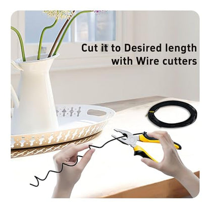 2 Rolls 10 M X 1.5 mm Aluminum Craft Wire, Flexible Metal Craft Wire, Bendable Armature Wire for Sculpting, Jewelry Making, Doll Making, Bonsai Training, DIY Crafts(Black) - size: 10 M X 1.5 mm, style: Black