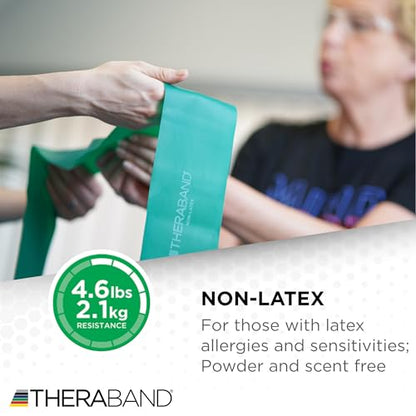 THERABAND Resistance Bands Set, Elastic Bands for Exercise & Physical Therapy, Strength Training for Upper & Lower Body Fitness - size: Beginner Set – 3 Pack, style: Non-Latex
