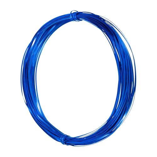 uxcell 1mm Aluminum Craft Flat Wire,66Ft 0.3mm Thickness Bendable Metal Floral Jewelry Beading Armature Wire for Sculpting Armature DIY Jewelry Making, Dark Blue - color: Dark Blue, size: 66Ft