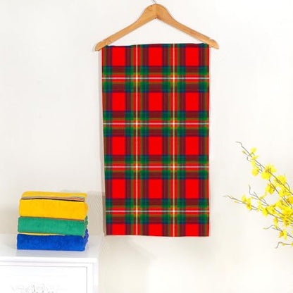 Plaid Christmas Deco Bath Towel 15X30 Inch Washcloths Raditional Red,Black,Green Scottish Retro Face/Body/Hair/Hand Towel for Spa Gym Yoga Swim Bathroom Kitchen Hotel - color: Plaid Deco