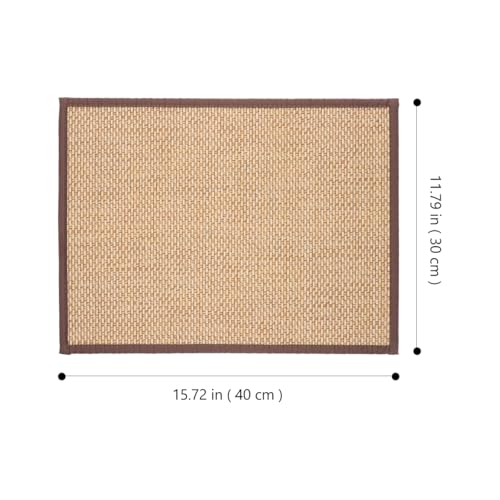 Levemolo Bamboo Woven Seat Cushion 15.74 X 11.81 X 0.19 in Floor Cushion for Meditation Yoga Tatami Mat Seating Breathable Summer Cooling Pad for Home Bedroom Dining Room Office - color: As Shown 1