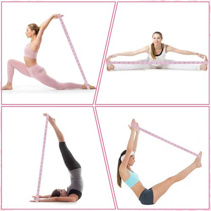 Multi Loop Stretch Band 11 Loops Stretch Band Yoga Strap for Yoga | Physical Stretching Strap, Durable Stretching Equipment, Pilates, Ballet, Latin Workouts, Flexibility Exercise