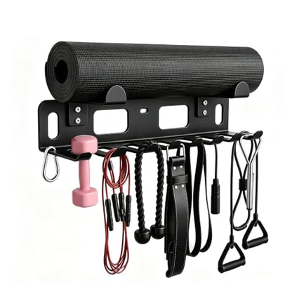 Multi-Purpose Gym Equipment Storage Rack Wall Mount for Home Gym