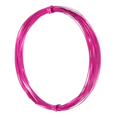 uxcell 1mm Aluminum Craft Flat Wire,33Ft 0.3mm Thickness Bendable Metal Floral Jewelry Beading Armature Wire for Sculpting Armature DIY Jewelry Making, Rose Red - color: Rose Red, size: 33Ft