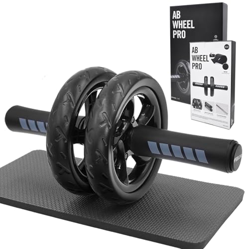 Ab roller wheel abdominal exercise core workout weight loss no noise easy to assembling light weight perfect home gym equipment for men & women - color: adjustable wheel