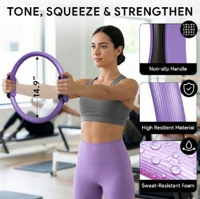 Pilates Equipment, Pilates Reformer, Home Pilates Kit - color: Purple