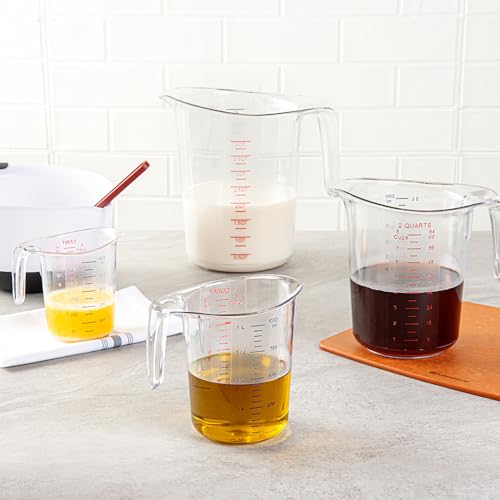Restaurantware 1 qt Clear Plastic (Cups) Measuring Cup - size: 6.50" × 4.75" × 6.00"