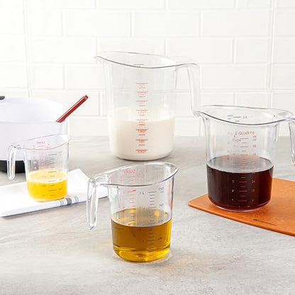 Restaurantware 1 qt Clear Plastic (Cups) Measuring Cup - size: 6.50" × 4.75" × 6.00"