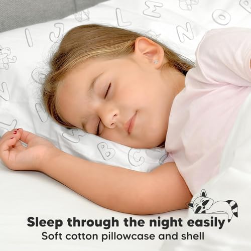 Toddler Pillow with Pillowcase, 13x18 My Little Dreamy Pillow (ABC Land) - color: Abc Land