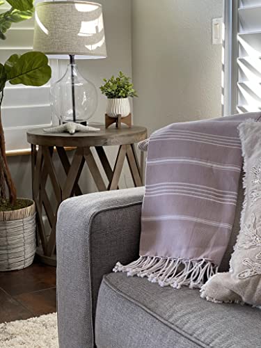 Beach Towel 100% Cotton Turkish Beach Towel Adult 38x70 Inch Pre-washed Absorbent Extra Large|Sand Free Quick Dry BathTowels|Lightweight Blanket|Travel Cruise Camping Spa Gym Yoga Towel|Dapple Grey - color: White Lightgrey