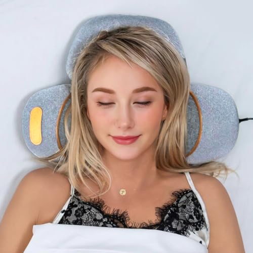Pillow Massage Neck Hump,New 3-in-1 Pillow Traction Massager,Memory Foam for Neck Pain Relief, Ergonomic Neck Massager for Shoulder Back