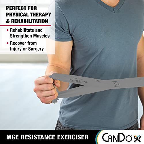 CanDo Multi-Grip 6 Foot Exercise Resistance Band with Hand/Foot Loops for Total Body Workouts, Training, Rehab, Stretching and Therapy - style: XX-Heavy