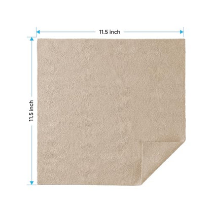 HOMEXCEL Microfiber Cleaning Cloth 20 PK, Towels for Cars and Shop, Brown - color: Brown